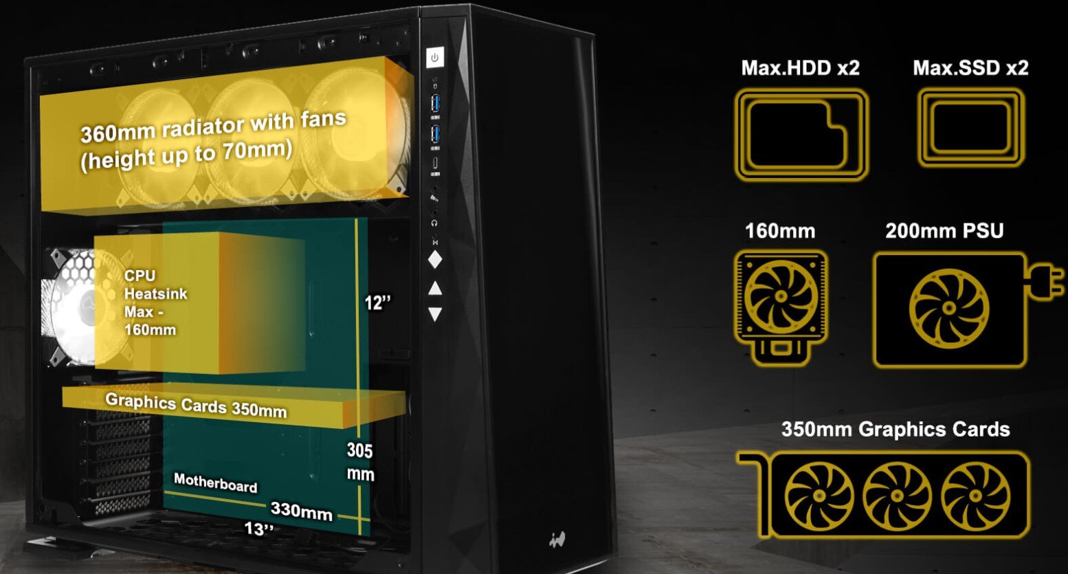 Vỏ Case Inwin 309 Gaming Edition (Mid Tower)