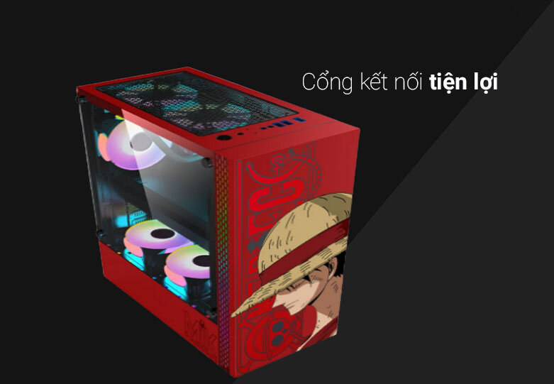 Case MIK DT03 Red Luffy| Cổng kết nối hiện đại tiện lợi