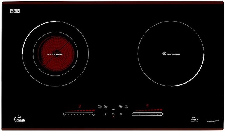 Bếp điện từ Tomate GH DUO-S2IH plus sở hữu nhiều công nghệ hiện đại.