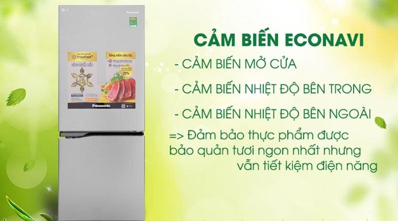 Tủ lạnh Panasonic NR-BV289QSV2 255 Lít Inverter Cấp đông mềm