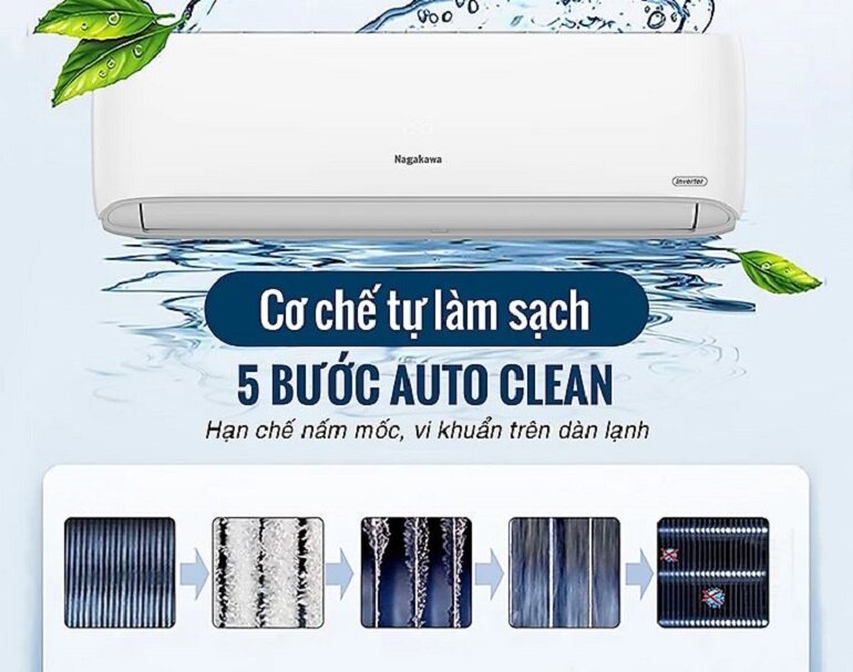 Điều hòa Nagakawa 24000 BTU 1 chiều Inverter NIS-C24R2H11 gas R-32