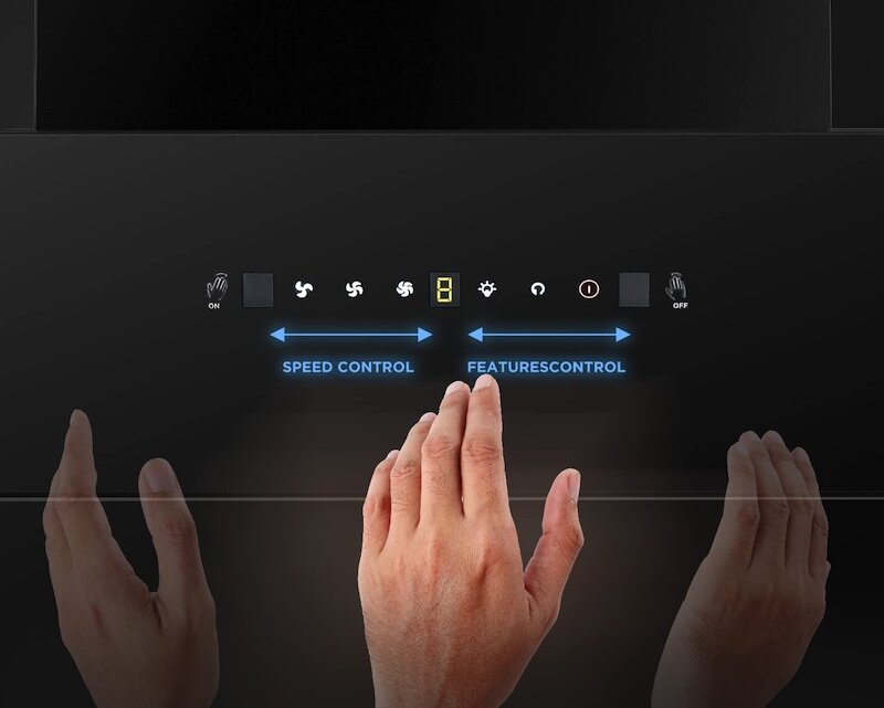 Máy hút mùi áp tường Canzy CZ 70LCD được trang bị nhiều tính năng hiện đại