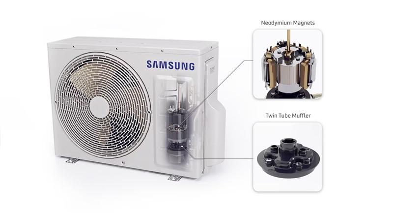 Điều hòa Samsung Inverter 24000 BTU 1 chiều AR24CYFCAWKNSV gas R-32 4 Điều hòa Samsung Inverter 24000 BTU 1 Chiều AR24CYFCAWKNSV tiết kiệm điện