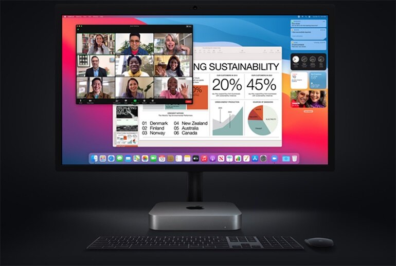 Máy tính Apple Mac mini 2020 M1 MGNR3SA/A - 8‑core CPU and 8‑core GPU, 8GB RAM, 256GB SSD, 1.4 inch