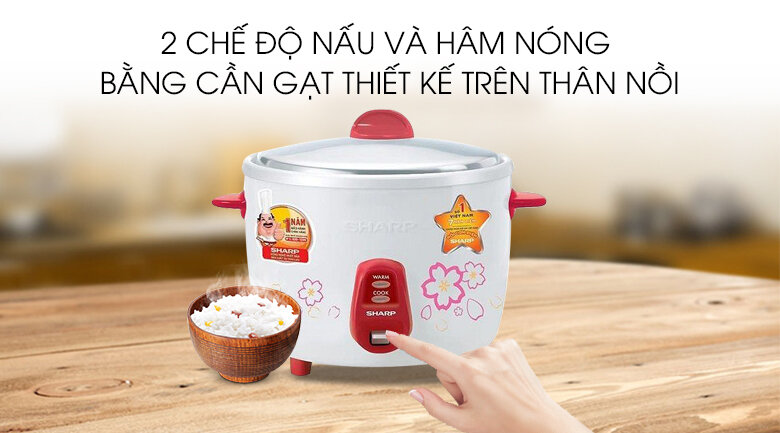 Nồi cơm điện Sharp 2.2 lít KSH-D22V