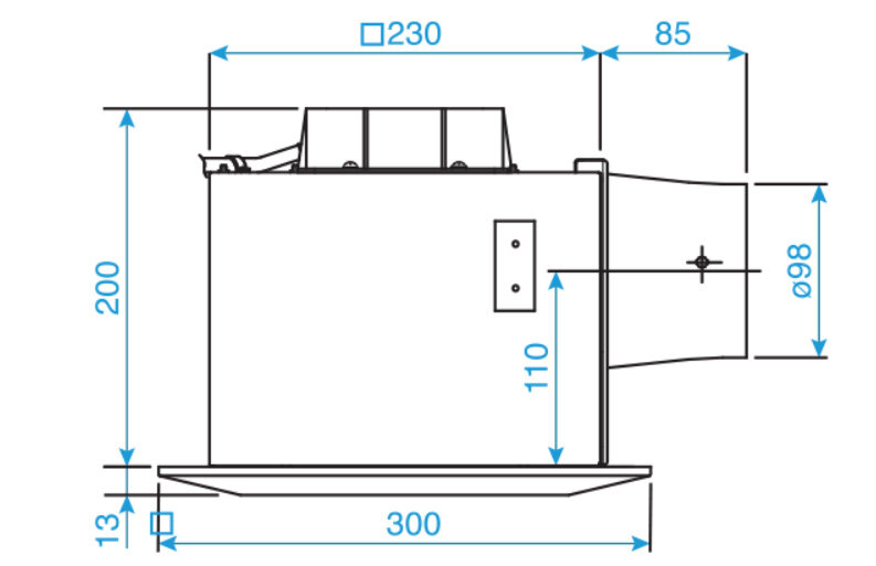 Quạt hút âm trần dùng với ống dẫn Panasonic FV-24CD7 Quạt hút âm trần dùng với ống dẫn Panasonic FV-24CD7