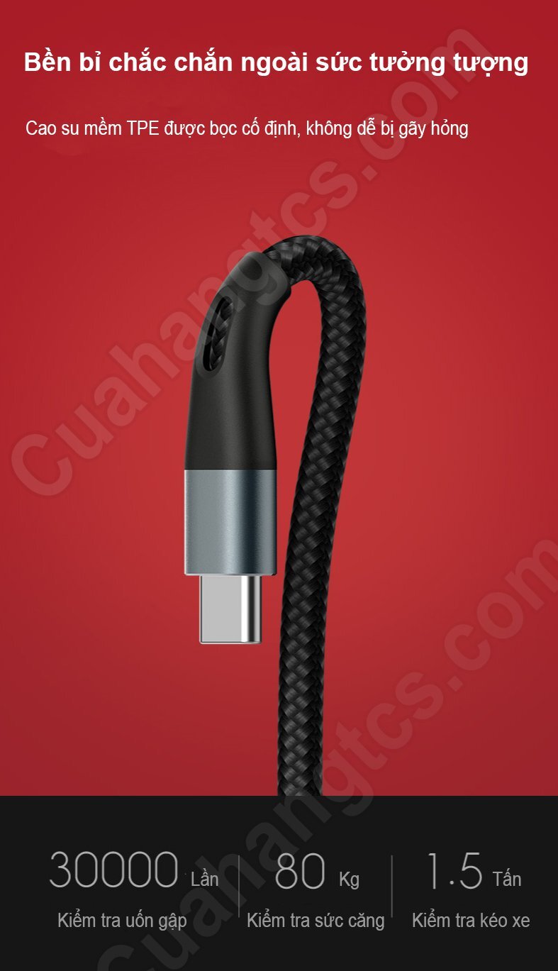 Cáp type C siêu bền Xiaomi ZMI AL706