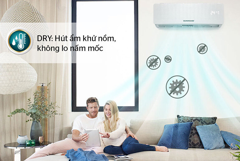Điều hòa - Máy lạnh Sunhouse SHR-AW24H110 - 2 chiều, 24000BTU