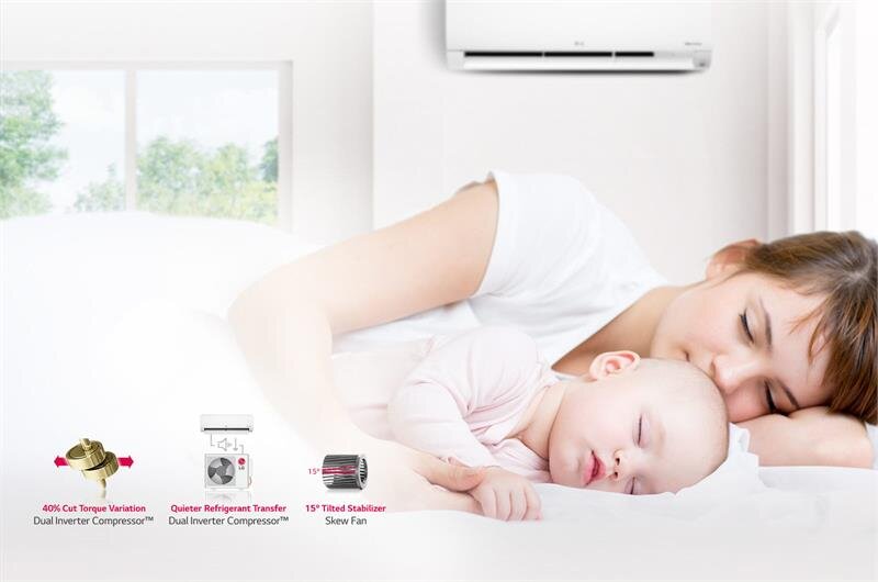 Điều hòa 2 chiều inverter LG B24END 21.500BTU Dual Cool