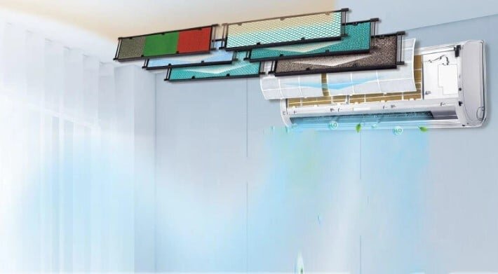 Gree COSMO12HN có màng lọc kháng khuẩn hiệu quả tới 99,9%