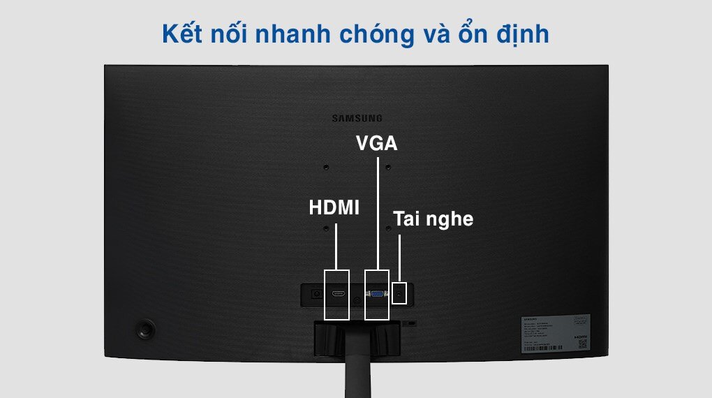 Màn hình Samsung LS24C366EAEXXV kết nối