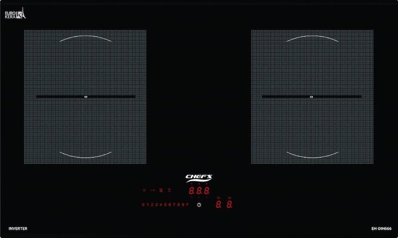 bếp từ đôi Chef's EH DIH666 cho phép bạn nấu nướng nhanh chóng và hiệu quả