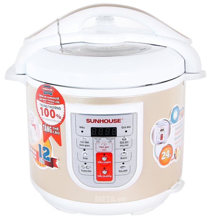 Nồi áp suất điện tử đa năng Sunhouse SHD1758 - 5 lít