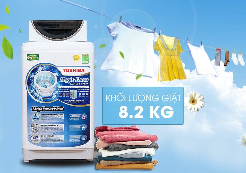 Máy giặt Toshiba 8.2kg AW-MF920LV WK Máy giặt Toshiba 8.2kg AW-MF920LV WK