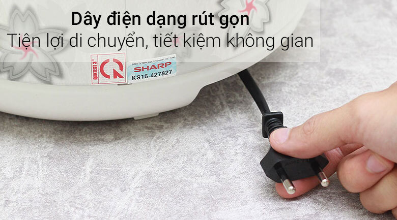 Nồi cơm điện Sharp 1.8 lít KS-N182ETV Nồi cơm điện Sharp 1.8 lít KS-N182ETV