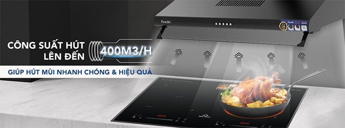 Máy hút mùi âm tủ Funiki HKH9638