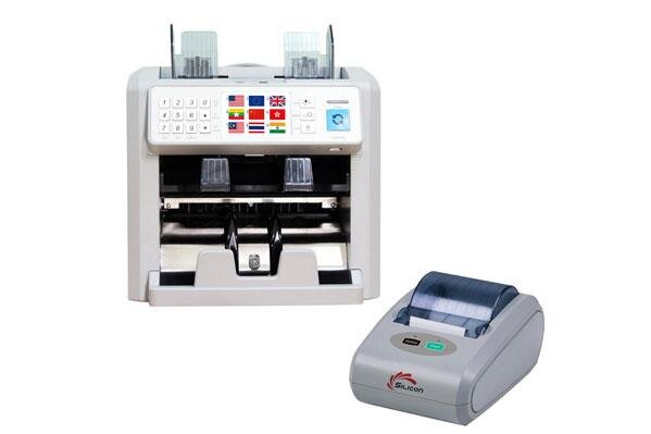 Máy đếm tiền silicon MC-8PLUS (COMBO) - Gồm cả máy in