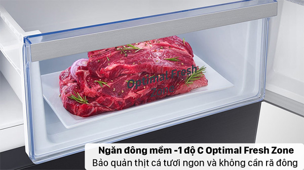 Ngăn đông mềm tiện lợi Tủ lạnh Samsung Inverter 307 lít RB30N4190BU/SV Mới 2021