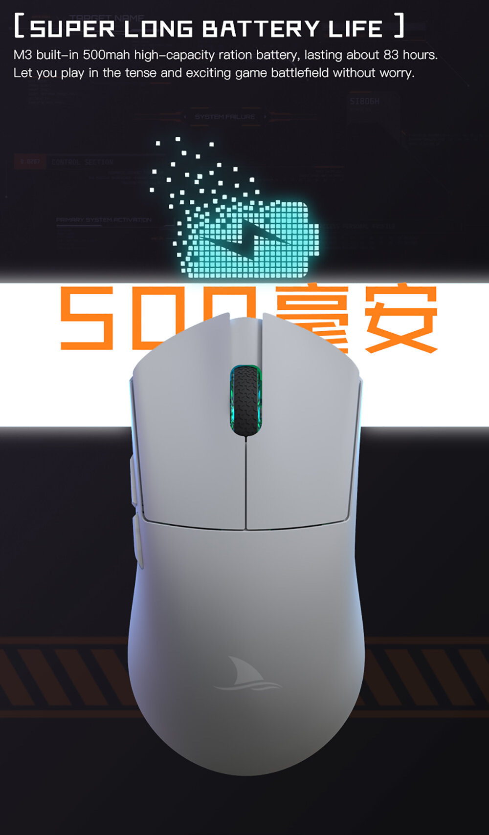 Chuột không dây Darmoshark M3 6