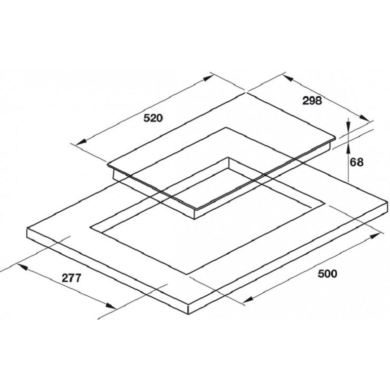 Bếp từ âm 2 vùng nấu Hafele HC-I302D 536.01.900