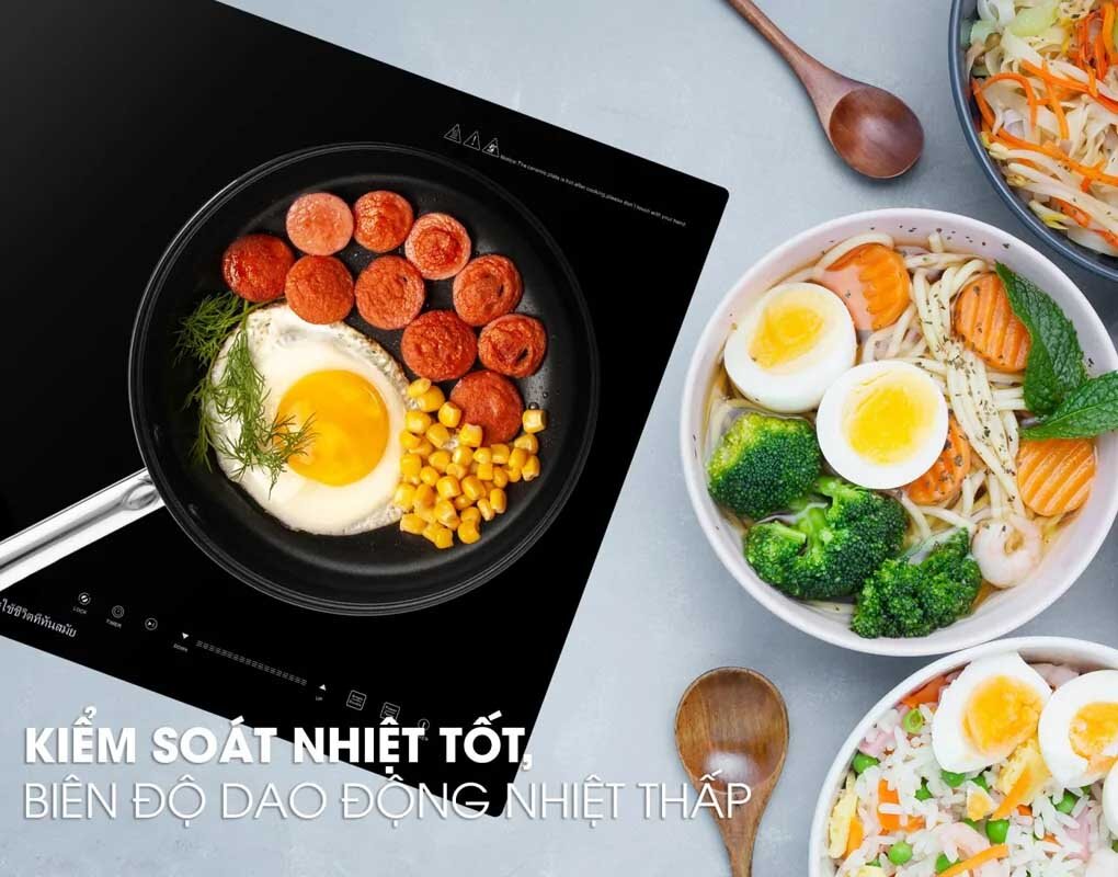 Bếp đôi từ - hồng ngoại Panworld PW-1913 kiểm soát nhiệt tốt