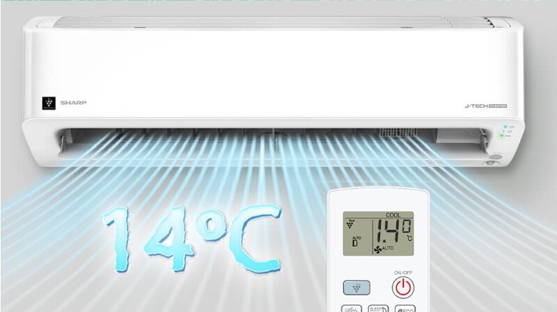 Điều hòa Sharp Inverter 12000 BTU 1 chiều AH-XP13CHW gas R-32 Điều hòa Sharp Inverter 12000 BTU 1 chiều AH-XP13CHW gas R-32