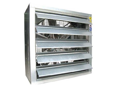 Quạt thông gió siêu công nghiệp Komasu có nan chớp bảo vệ Quạt thông gió siêu công nghiệp Komasu