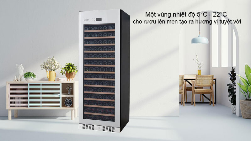 Một vùng nhiệt độ 5°C - 22°C cho rượu lên men tạo ra hương vị tuyệt vời