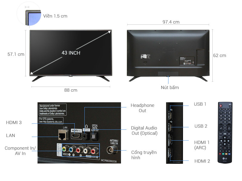 Smart Tivi LG 43 inch 43LH600T Smart Tivi LG 43 inch 43LH600T