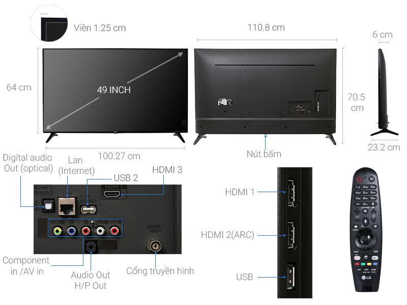 Smart Tivi LG 4K 49 inch 49UJ632T Smart Tivi LG 4K 49 inch 49UJ632T