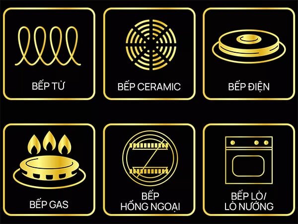 Sử dụng được với các loại bếp