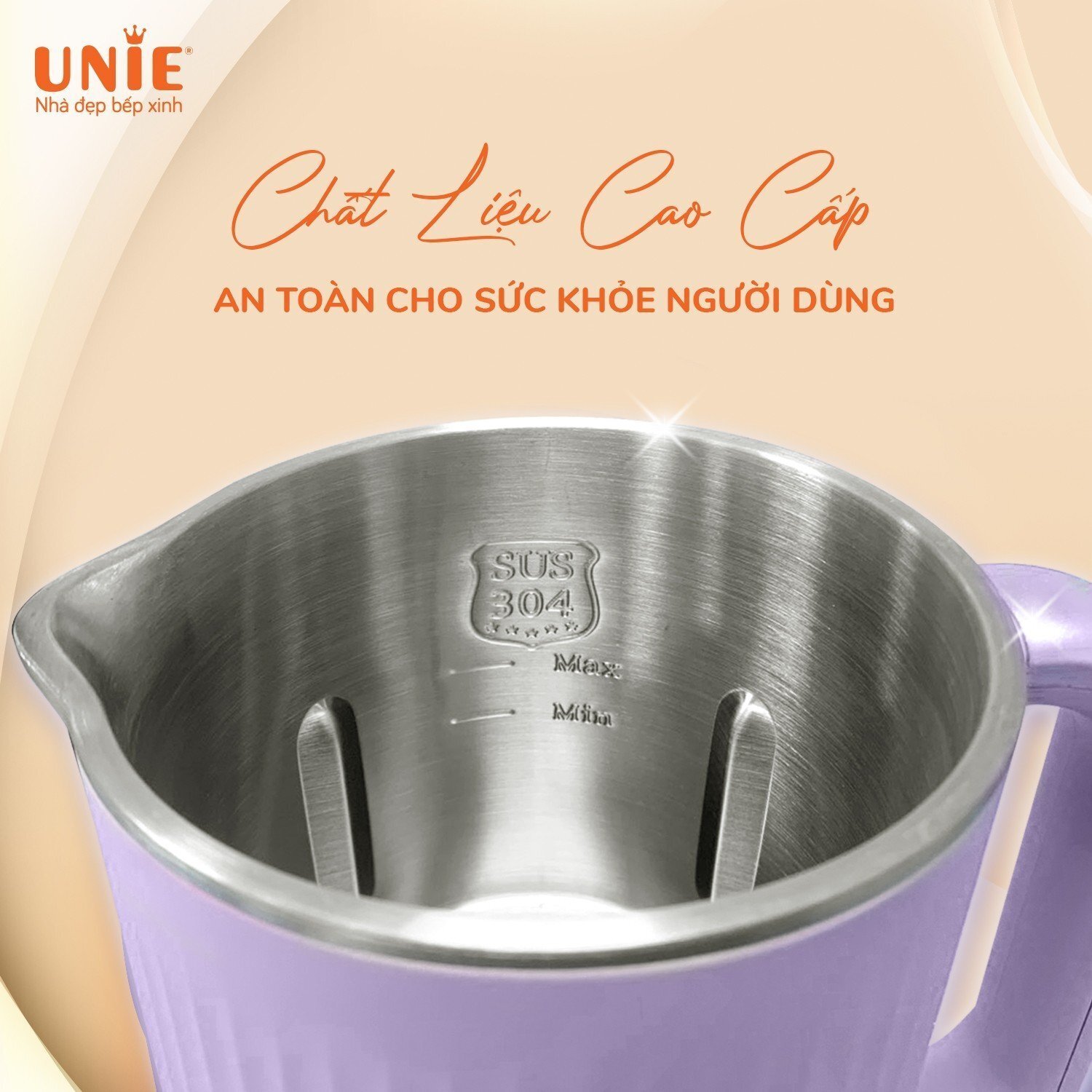 Máy có lòng cối xay inox Unie UMB10