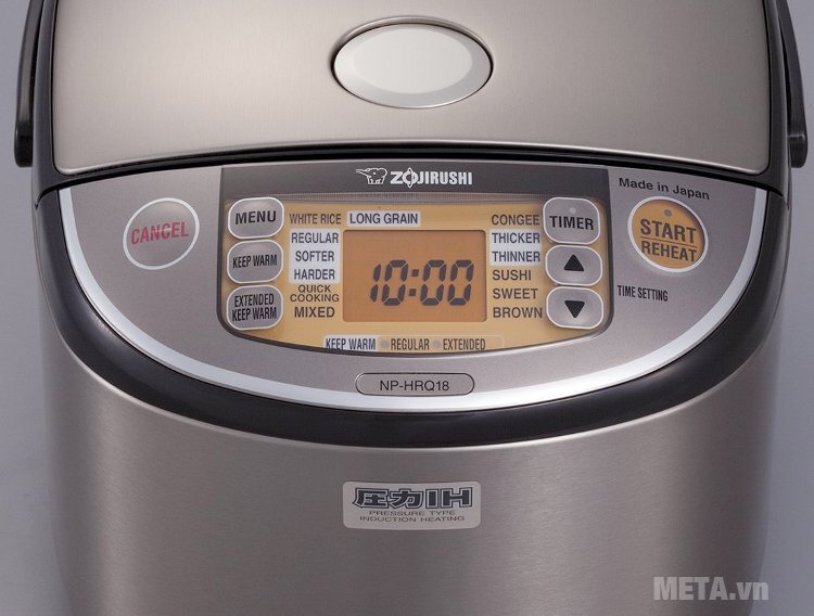 Nồi cơm điện áp suất Zojirushi NP‐HRQ18-XT - 1,8 lít