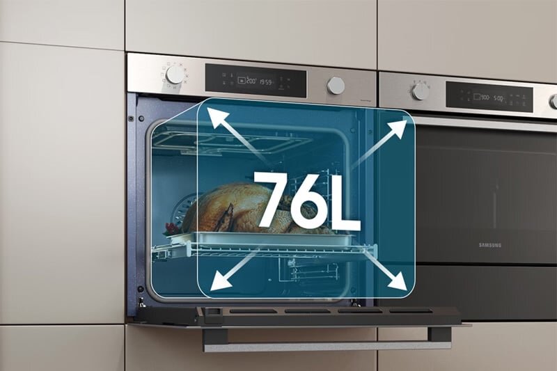 Lò nướng Samsung NV7B41201AS/SV dung tích 76 lít