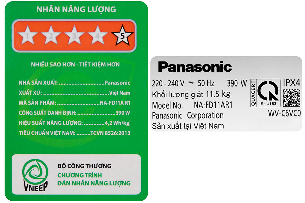Máy giặt lồng đứng Panasonic