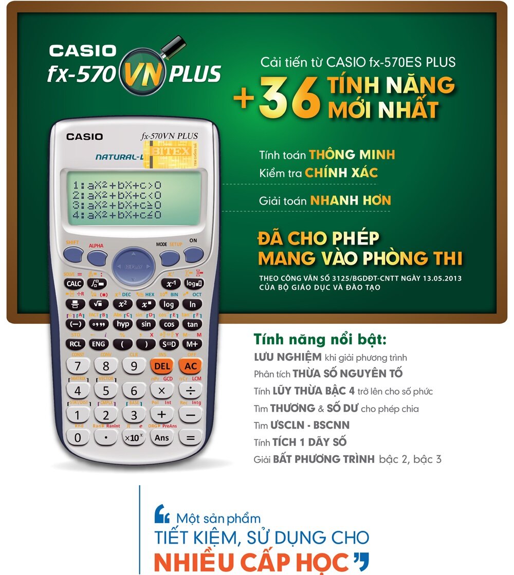 Nơi bán Máy tính Casio FX570VN Plus (FX-570VN Plus) giá rẻ nhất tháng