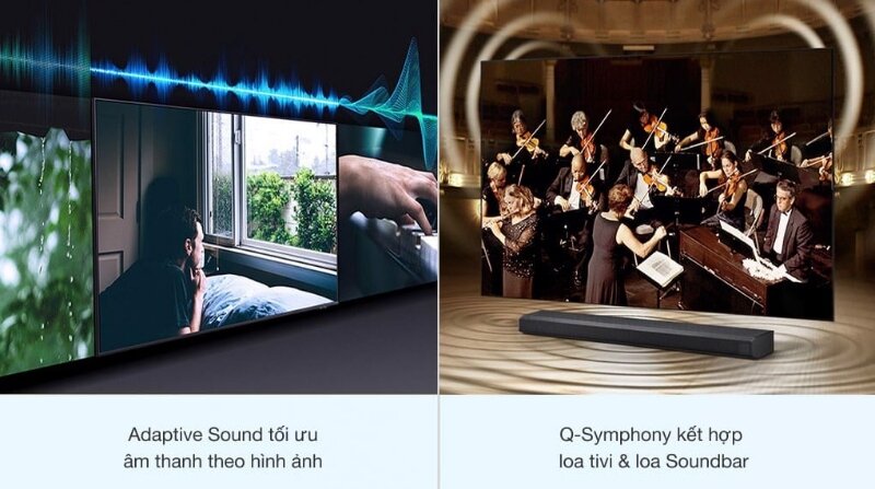 Smart tivi Samsung 65 inch 4K UA65AU7002 chất lượng âm thanh