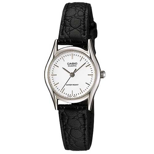 Đồng hồ nữ dây da mặt trắng Casio LTP-1094E-7AR