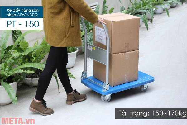 Xe đẩy hàng sàn nhựa Advindeq PT-150