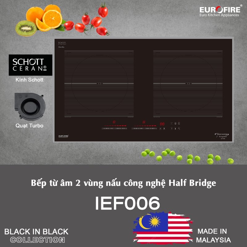 Bếp từ đôi Eurofire IEF006