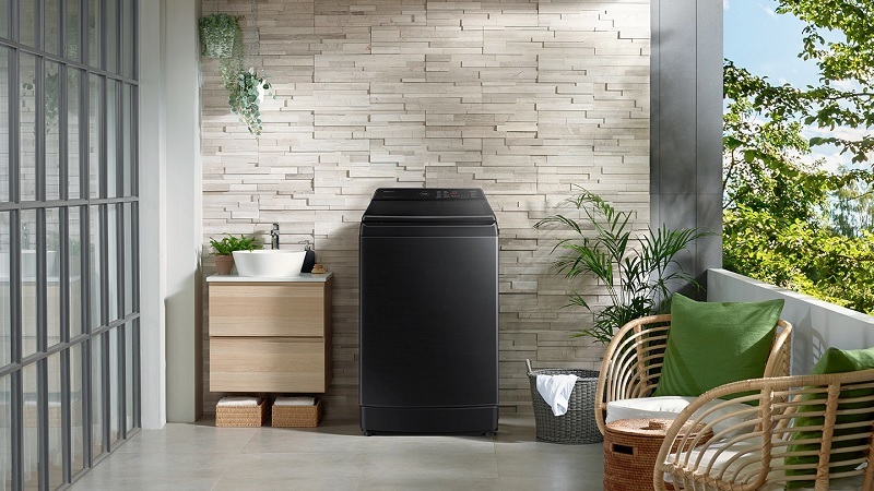 Máy giặt Samsung Inverter 14 Kg WA14CG5886BDSV thiết kế