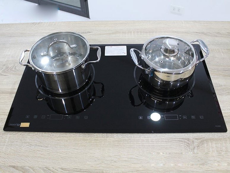 Bếp từ Fandi có 2 vùng nấu từ Bếp từ Fandi
