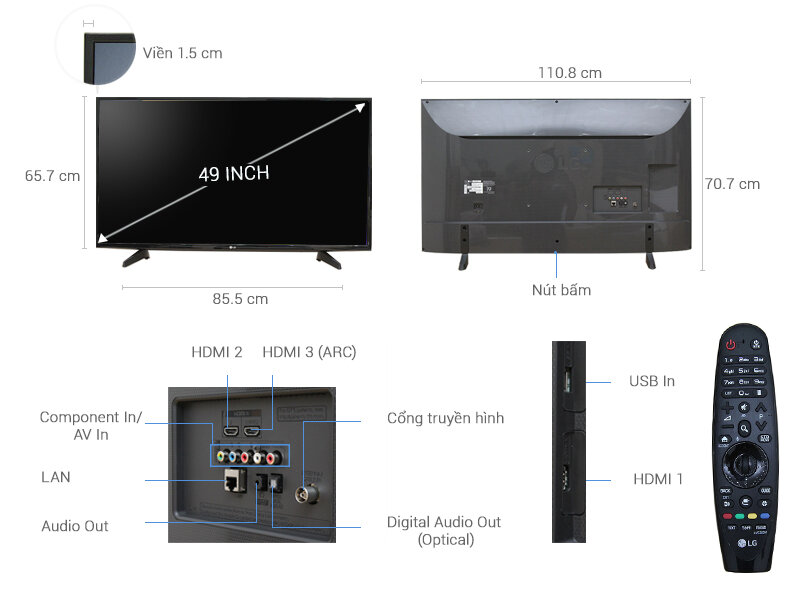 Smart Tivi LG 49 inch 49UH617T Smart Tivi LG 49 inch 49UH617T