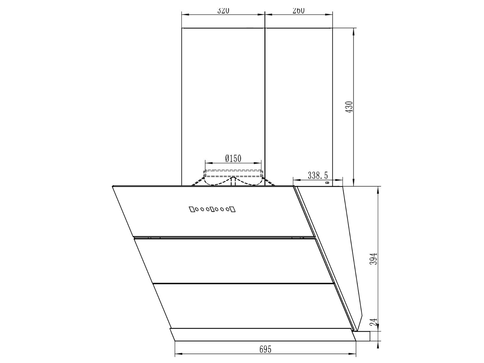 Máy hút mùi Richborn 