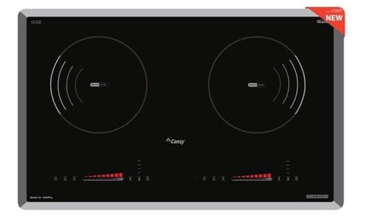 Bếp từ đôi Canzy CZ 6699Plus sở hữu đường nét tinh tế, sang trọng