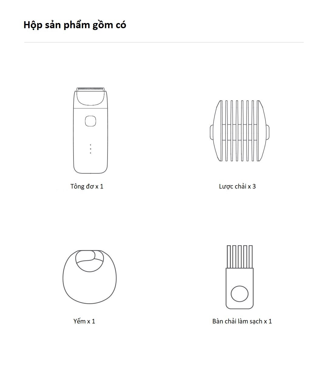 Tông đơ cắt tóc cho trẻ nhỏ Xiaomi Mitu...