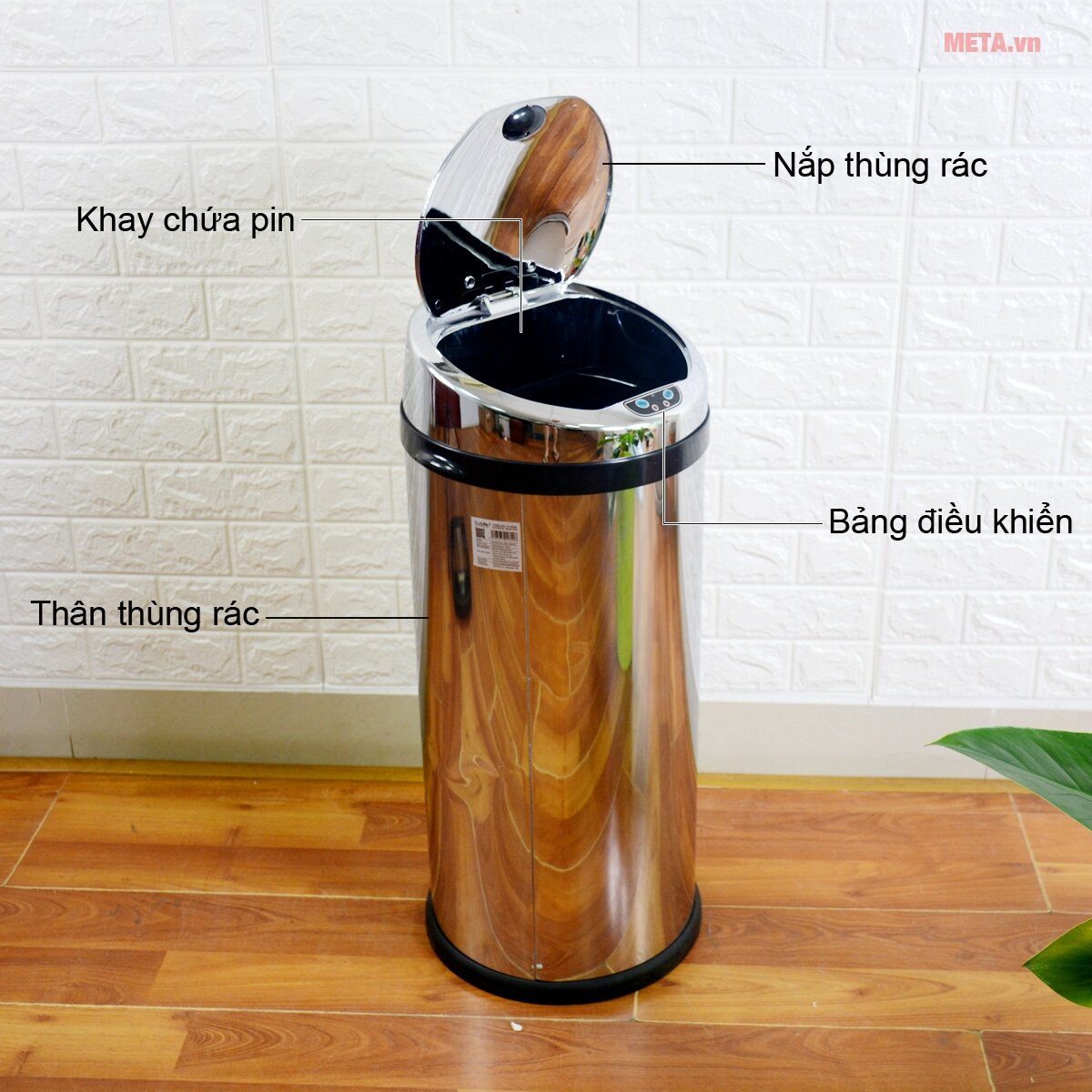 Thùng rác inox tự động Ecolife ECO 801/30L