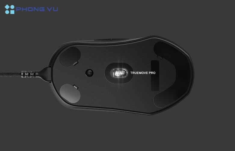 Cảm biến TrueMove Pro còn tích hợp công nghệ theo dõi độ nghiêng, giúp chuột duy trì độ chính xác ngay cả khi thực hiện các động tác nghiêng hoặc thả xuống góc phức tạp