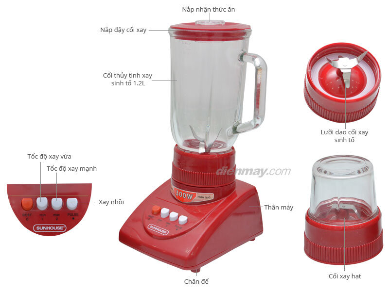 Máy xay sinh tố Sunhouse SHD 5115 Máy xay sinh tố Sunhouse SHD 5115