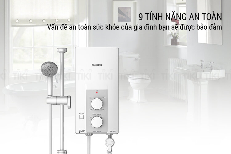 Máy Nước Nóng Trực Tiếp Không Bơm Panasonic DH-4RL1VW (4500W) - Hàng Chính Hãng